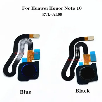100% Eredeti Ujjlenyomat-Érzékelő Huawei Honor Megjegyzés 10 Note10 RVL-AL09 Touch ID Haza gombok Ujjlenyomat-olvasó Flex kábel
