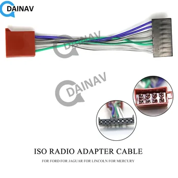 12-109 ISO Rádió Adapter FORD a JAGUAR LINCOLN HIGANY Kábelköteg Csatlakozó Vezető Szövőszék Kábel Csatlakozó