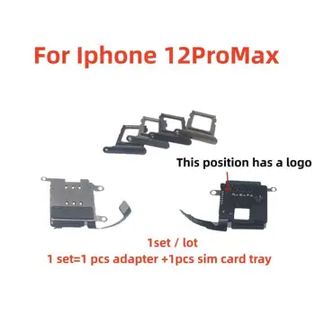 1Set pótalkatrészek Dual Sim-kártyaolvasó Csatlakozó Flex Kábel iPhone12 12Pro 12ProMax Sim-Kártya Tálca Slot Jogosultja