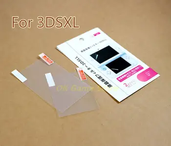 1set/sok 3DS XL LL Védő Film HD Tiszta Top Alján Érintse meg a 3DSXL 3DSLL LCD Fólia Képernyő Védő Fólia csomag