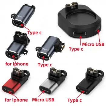 2 Az 1-ben Okos Órát Töltő Adapter A Garmin Fenix7 Micro USB/C Típus/iOS Port Töltő Adapter Garmin Fenix 6 6 6X Pro