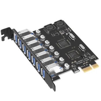 2X USB 3.0 PCI Express Adapter, PCI-E, Hogy 7 Portok USB 3 Bővítő Adapter Kártya USB3 Pcie PCI-E X1 Játékvezérlő Átalakító