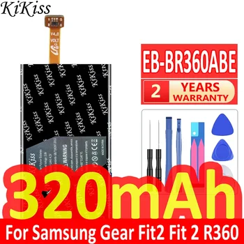 320mAh KiKiss Akkumulátor EB-BR360ABE EB-BR365ABE Samsung Felszerelés Fit2 Pro Fitness SM-R365 R365 Felszerelés Fit 2 Pro / Fit2 Fit 2 R360
