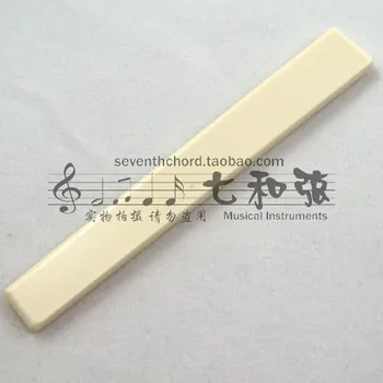 5 Db Fehér Műanyag Klasszikus Gitár Húr Híd Nyereg,Klasszikus Gitár gitár alkatrészek 80 x 3 x 11.3-9.3 mm