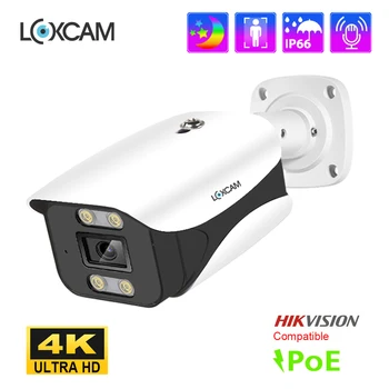 A 4K Ultra HD Biztonsági POE IP Kamera Ai Emberi Érzékelés Otthon Beltéri Kültéri Vízálló 4MP Videó Megfigyelő Kamera Onvif NVR