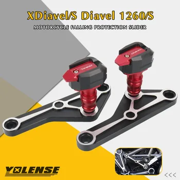 A Ducati X Diavel/S 16-18 Diavel 1260 1200S XDiavel 19-22 Tartozó Védelmi Keret Csúszka Spoiler Őr Crash Pad Protector