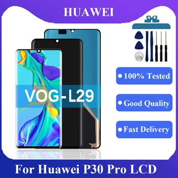A Huawei P30 Pro LCD Kijelző érintőképernyő Digitalizáló Közgyűlés A Huawei P30 Pro VOG-L29,VOG-L09 Kijelző Csere Par