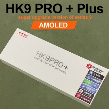 AMOLED HK9 Pro Plus Ultra 2 Smartwatch 2GB Tárhely HK8 Pro Max Gen2 Korszerűsített Óra 9 NFC Smart Karóra Férfiaknak PK Helló Óra 3