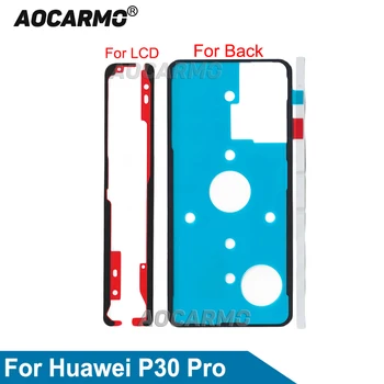 Aocarmo A Huawei P30 Pro P30P Front LCD Kijelző Matrica Vissza Keret Akkumulátor Fedelét Ragasztó Hátsó Ajtó Ragasztó Szalag