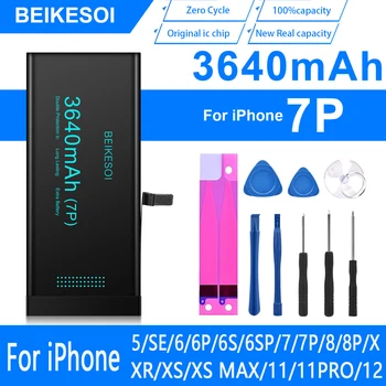 BEIKESOI Akkumulátor iphone 7 plus 7P Nagy Kapacitású Volta iPhone 7Plus 7P Eredeti IC chip akkumulátor