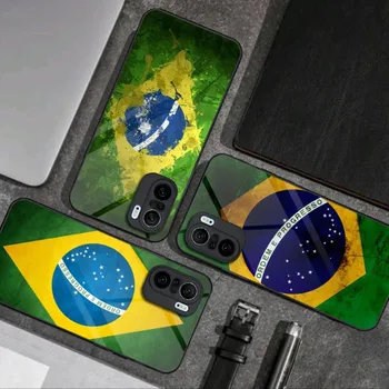 Brazília Brazil Zászló Telefon Esetében Üveg Xiaomi PocoF3 11 11T 10 12X 12Pro Lite Redmi Megjegyzés 10 9 8 Pro 9T 9A PocoX3Pro Borító