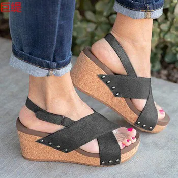 Cipő, Magas Sarkú Szandál Nyári Cipő Flip Flop Shoes Femme Platform sandalias mujer 2021 yui89