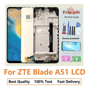 Eredeti LCD Kijelző A ZTE Blade a51-es (2021) A Keret Touch Képernyő Cseréje Digitalizáló Közgyűlés Javítás Alkatrész