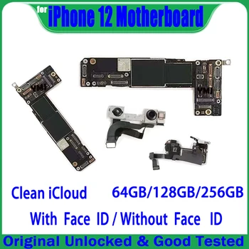 Eredeti Nyitva Vizsgált Hát iPhone 12 Alaplap Tiszta iCloud Teljes Chip Alaplapja Van / Nincs Arca ID Támogatás Frissítés