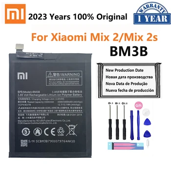 Eredeti Xiao Mi Eredeti Csere Akkumulátor BM3B A Xiaomi MIX 2 2S MIX2 S 3400mAh Nagy Kapacitású Telefon Akkumulátorok Ingyenes Eszközök