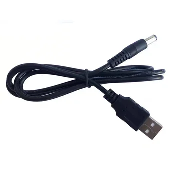 Fekete tiszta réz USB-kábel USB-dc5521 töltő kábel asztali lámpa, ventilátor router töltés hosszabbító kábel