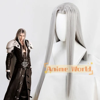 Final Fantasy VII Remake FF7 Sephiroth Cosplay Paróka Halloween Szintetikus Haj Hő