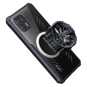 Gamer Telefon Esetében a Motorola Moto Szélén 20 Fusion Grafén hőelvezetés Nyolcat Lyukak Lélegző Átlátszó Vékony Burkolat
