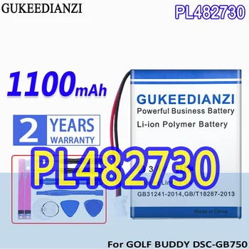 GUKEEDIANZI Akkumulátor PL482730 1100mAh A GOLF HAVER DSC-GB750 DSC-GB900 Hang 2 Voice2 GPS Távolságmérő Plusz VS4 YK372731