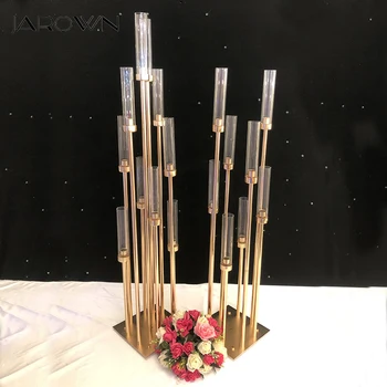 JAROWN Esküvői Gyertyatartó asztali dísz Dekoráció Üveg Akril Kémény gyertyatartók Állni, Haza Fél Dekoratív Karácsonyi