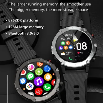Katonai C21 Intelligens Karóra Férfi Bluetooth Hívás Fitness Tracker 5ATM Vízálló Sport Csukló Smartwatch iPhone Android Telefon 2023