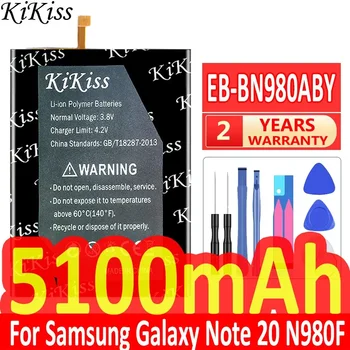 KiKiss Csere Akkumulátor EB-BN980ABY 5100mAh Samsung Galaxy Note 20 Note20 N980F SM-N980F/DS N980 Akkumulátor EBBN980ABY