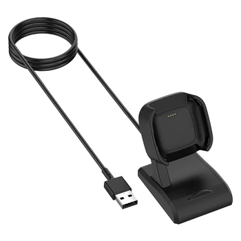 Kompatibilis A Fitbit Versa 2 / Lite Smart Óra Töltés USB-Kábel Állomás Állvány