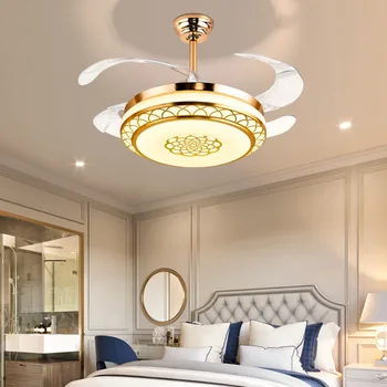 Láthatatlan rajongó fény nappali elektromos ventilátor fény szélenergia háztartási étkezési hálószoba fény elektromos ventilátor fény
