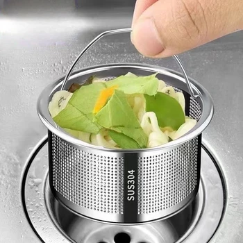 Mosogató szűrő Univerzális mosdó mosogató-mosogató medence vályú dugót, hogy megakadályozzák a blokkoló szűrőt salak szivárgás nettó