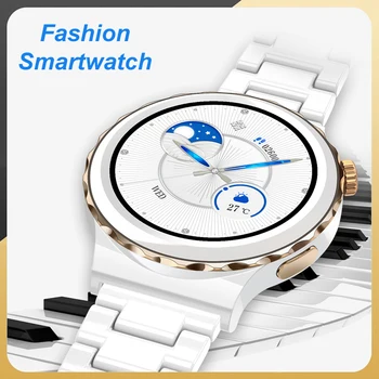Női Luxus Intelligens Karóra 1.32-es Divat Smartwrist Android Bluetooth Hívás Sport pulzusmérő Smartwatch A Nők