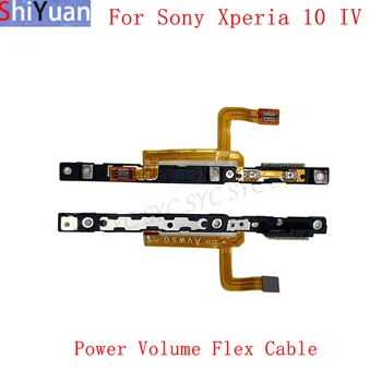 Power Off Gomb Hangerő gomb Kontroll Flex Kábel Sony Xperia 10 IV Áram Mennyisége Oldalsó Gomb Csere Alkatrészek