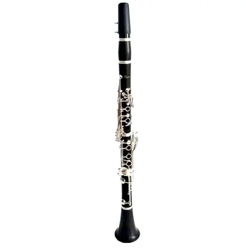 Professzionális, kiváló minőségű Fekete klarinét Ezüst Bevonatú 17 kulcs Bb klarinét zenekari hangszerek