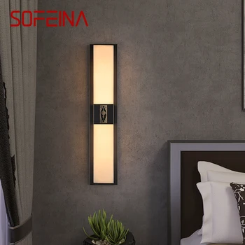 SOFEINA Réz Fali Lámpa LED-Modern Luxus Márvány Lámpák Lámpatest, Beltéri Dekoráció, Otthon Hálószoba, Nappali, Folyosó