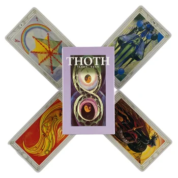 Thoth Tarot Kártya Egy 78 Fedélzeten Oracle Angol Jóslás Kiadás Borad Játék