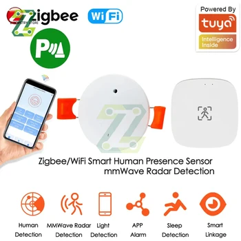 Tuya Zigbee Wifi Emberi mmWave Jelenlét-Érzékelő, Radar Detektor Intelligens Otthon Mozgásérzékelő Intenzitás Érzékelő