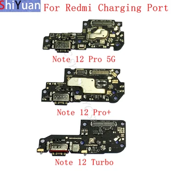 USB Töltő Port Csatlakozó Tábla Flex Kábel Xiaomi Redmi Megjegyzés 12 Turbo Megjegyzés 12 Pro+ Töltő-Csatlakozó a Sim-Kártya Olvasó