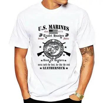 USMC T-shirt Tengerészgyalogosok Semper Fi Ördög Kutya Harci Szalag Veterán Katonai(1)
