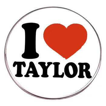 WG 1db Szeretem TS, Taylor& Swift Bross TAYLOR Rajongói Klub Kitűző Jelvény Fém Ötvözet Jelvény Tartozékok