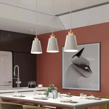 Északi Medál Lámpa egyszerű, Kreatív, Modern Medál Fény Fehér lámpabúra E27 Hálószoba Étterem Nappali Világítás