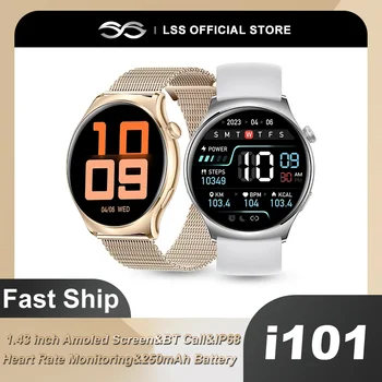 Új Smart Watch Nők 466*466 AMOLED Kijelző Idő NFC Bluetooth Hívás Divat IP67 Vízálló Sport Férfiak Smartwatch