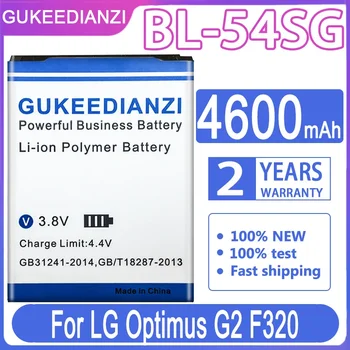 Újdonságok a BL-54SG 4600mAh Újratölthető Mobil Akkumulátor LG Optimus G2 F320 F320L F320S F320K Li-ion Akkumulátorok