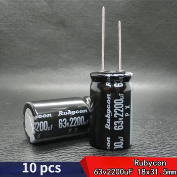 （10db）Autentikus Japán Rubycon PX 63v2200u alumínium elektrolit kondenzátor 18 * 31,5 mm capacitores 63v kondenzátorok